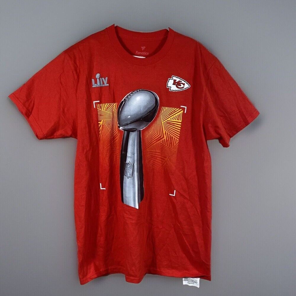 Kansas City Chiefs Super Bowl LIIV Short Sleeve T Shirt Men's Medium Red